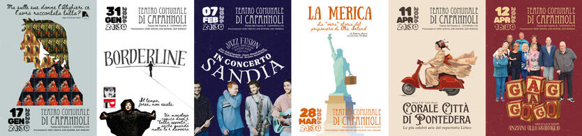 2026 | poster designs - teatro di capannoli (pi)
